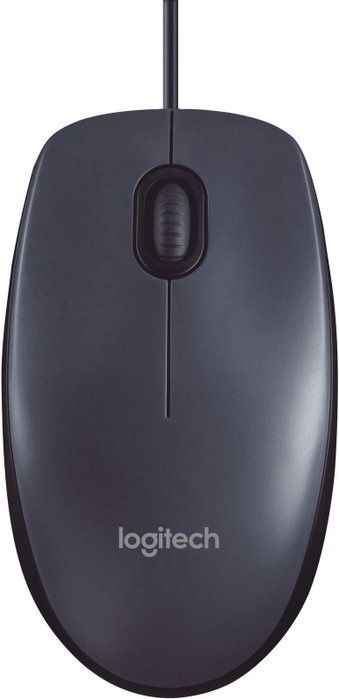 Logitech M90 Ratón Óptico USB Gris